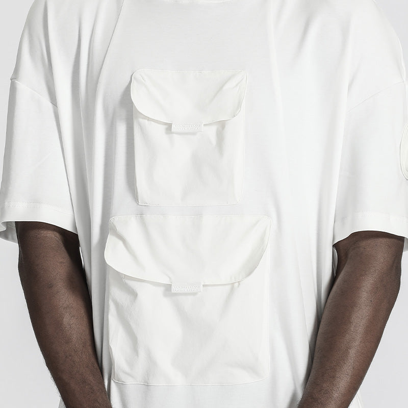 Streetwear Warrior T-Shirts With Multi-Pocket Design For men