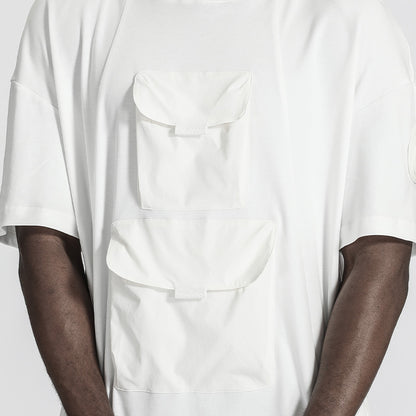 Streetwear Warrior T-Shirts With Multi-Pocket Design For men