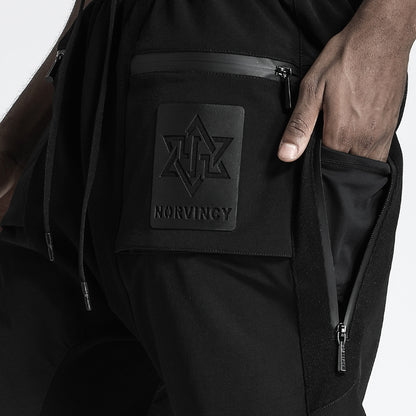 Futuristic Design Warrior Shorts With Multi-Pocket Design For men