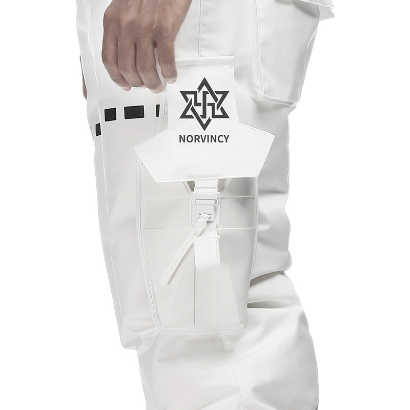 Loose/Relaxed Fit Warrior Down Pants With Multi-Pocket Design For men