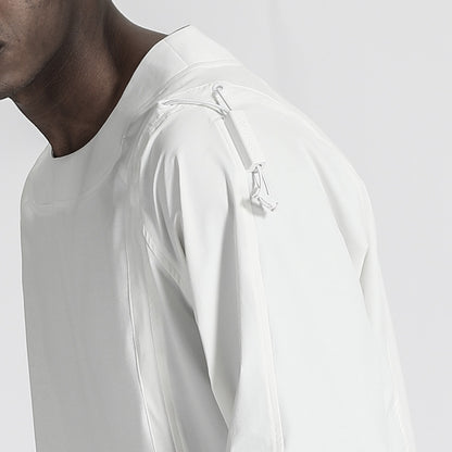 Patchwork panel Warrior T-Shirts With Durable Ripstop For men