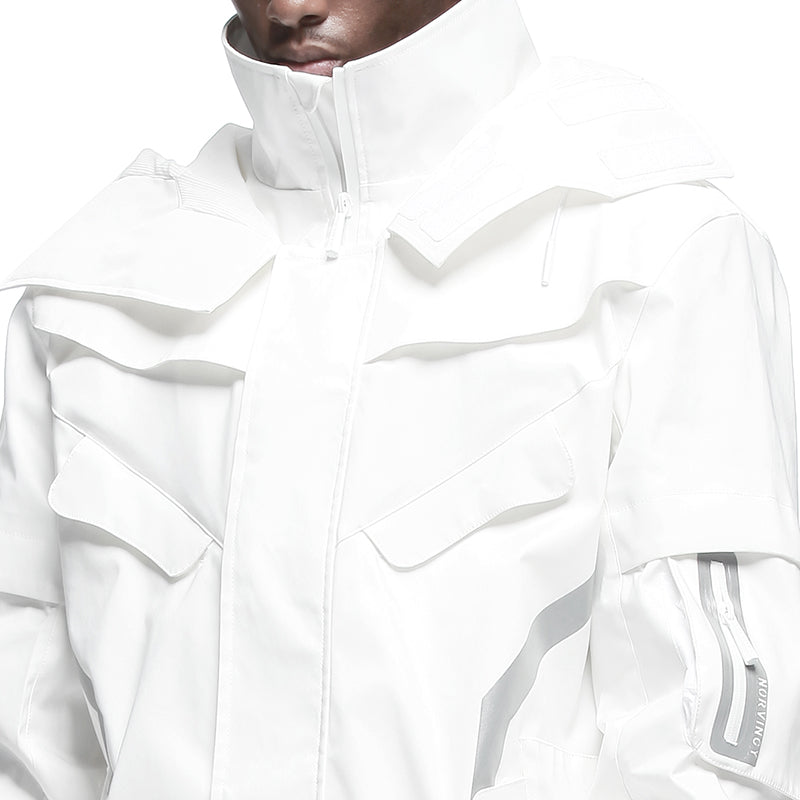 Longline Warrior Coats With Two-Way Zipper For men