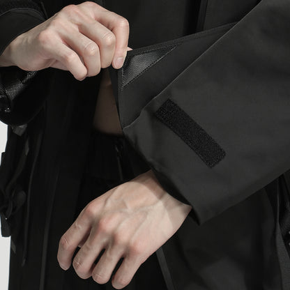 Longline Warrior Coats With Two-Way Zipper For men