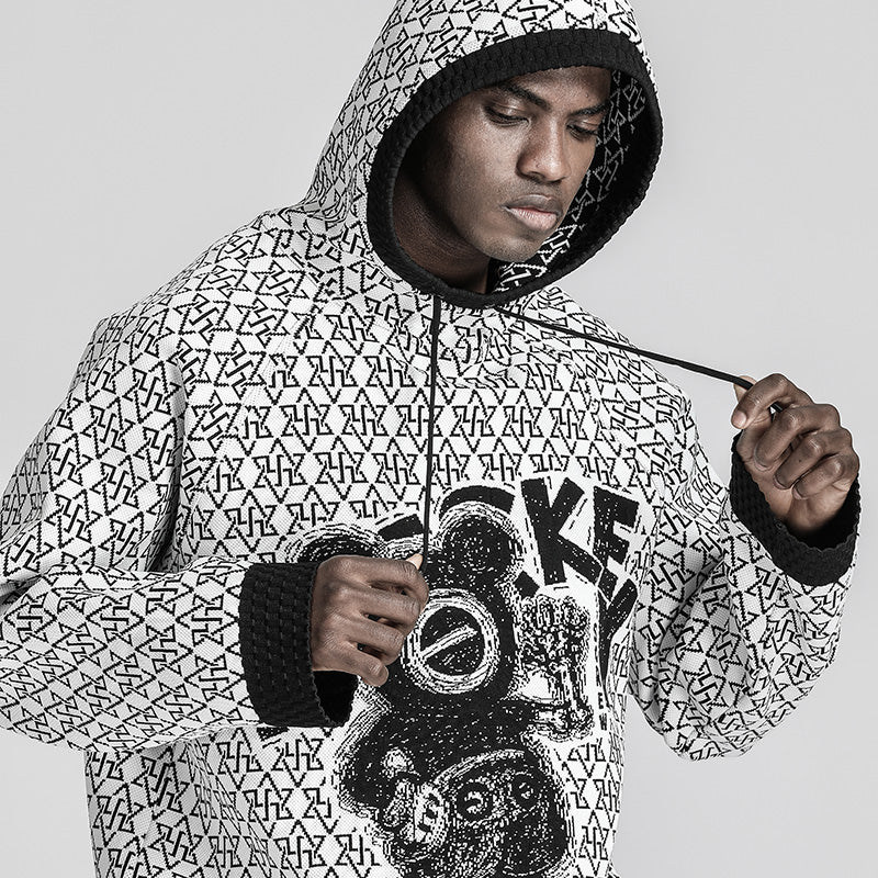 Avant-Garde Warrior Knitwear With Breathable Mesh For men