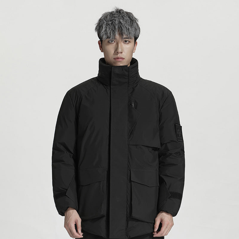 Minimalist Warrior Down Jackets With Two-Way Zipper For men