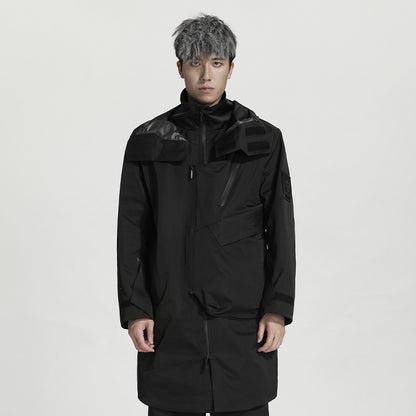 Longline Warrior Coats With Two-Way Zipper For men