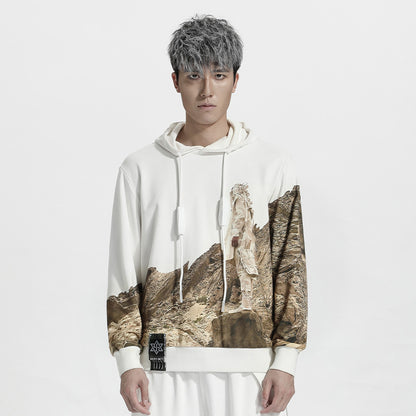 Avant-Garde Warrior Hoodies & Sweatshirts With Adjustable Drawstring For men