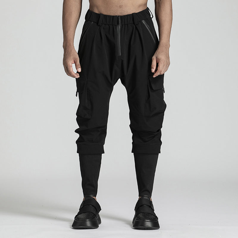 Utilitarian Warrior Cargo Pants With Multi-Pocket Design For men