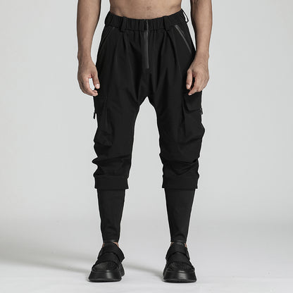 Utilitarian Warrior Cargo Pants With Multi-Pocket Design For men