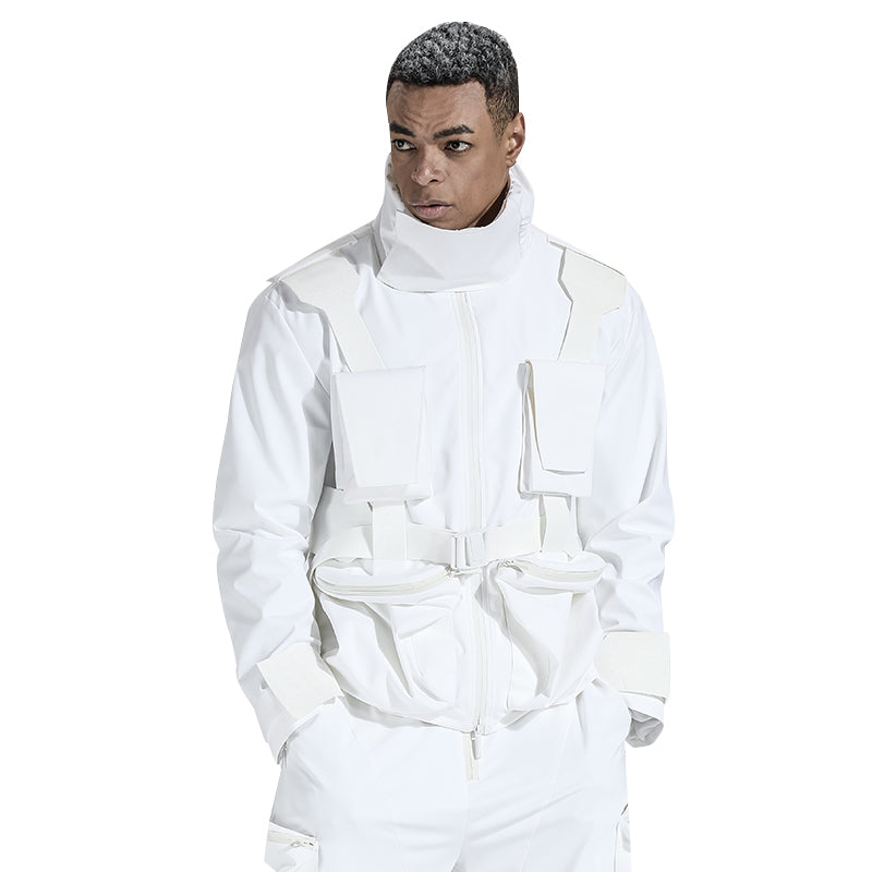 Multi-Pocket Design Warrior Jackets With Avant-Garde For men