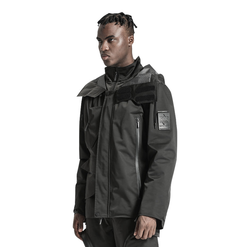 Avant-Garde Warrior Windbreakers With Adjustable Drawstring For men