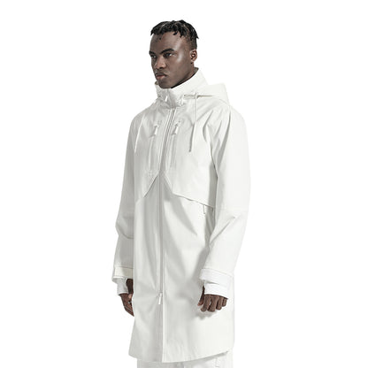 Futuristic Design Warrior Coats With Adjustable Drawstring For men