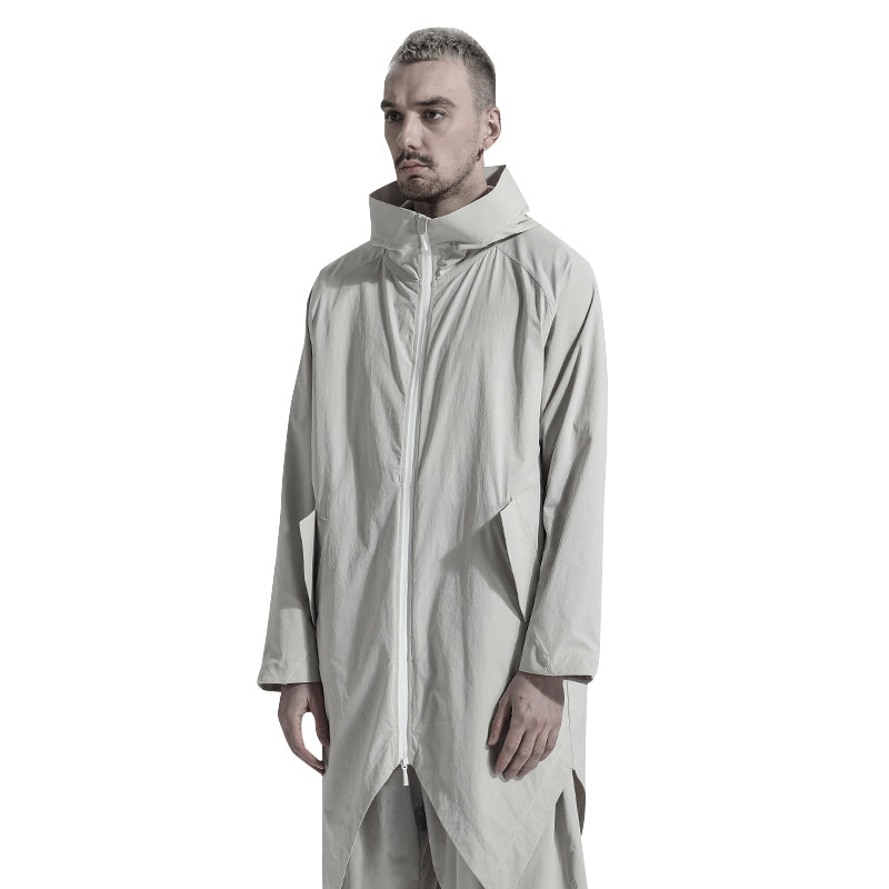 Longline Warrior Coats With Two-Way Zipper For men