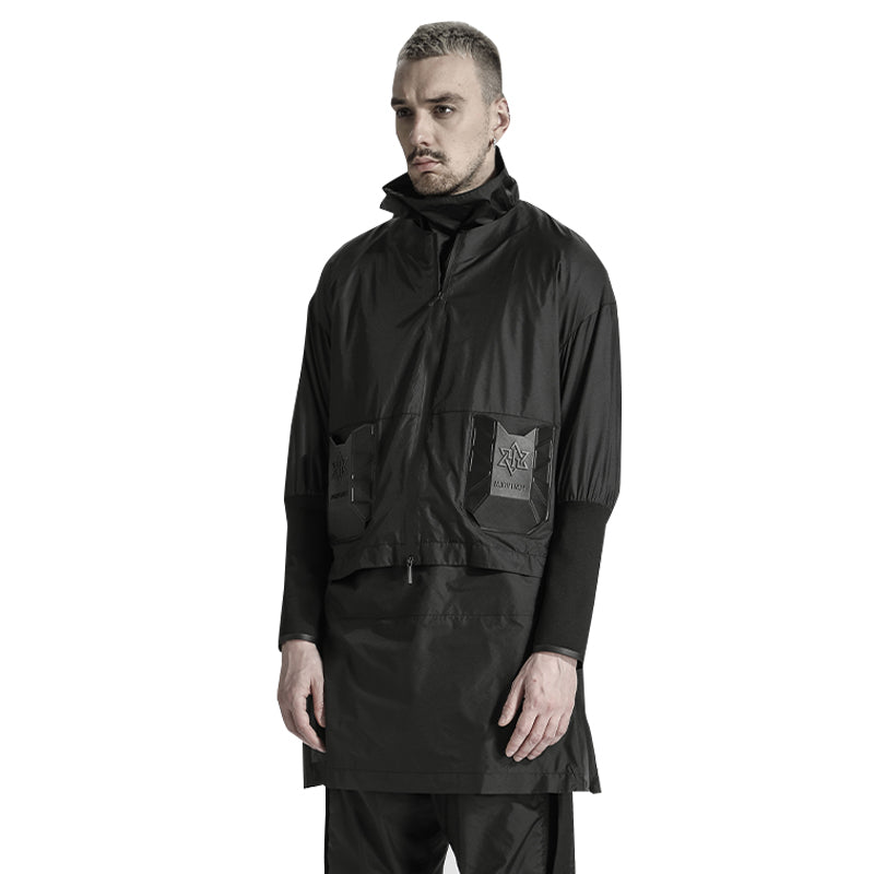 Longline Warrior Coats With Multi-Pocket Design For men