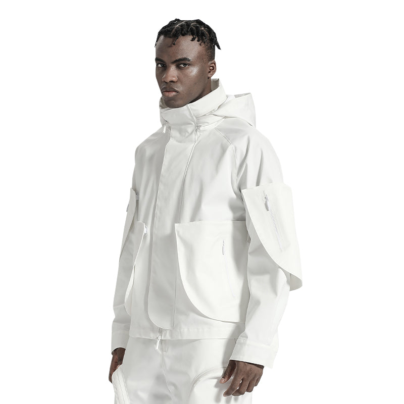 Techwear Style Warrior Windbreakers With Multi-Pocket Design For men