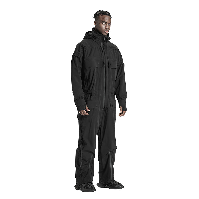 Loose/Relaxed Fit Warrior Jumpsuits With Multi-Pocket Design For men