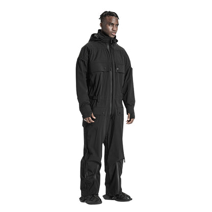 Loose/Relaxed Fit Warrior Jumpsuits With Multi-Pocket Design For men