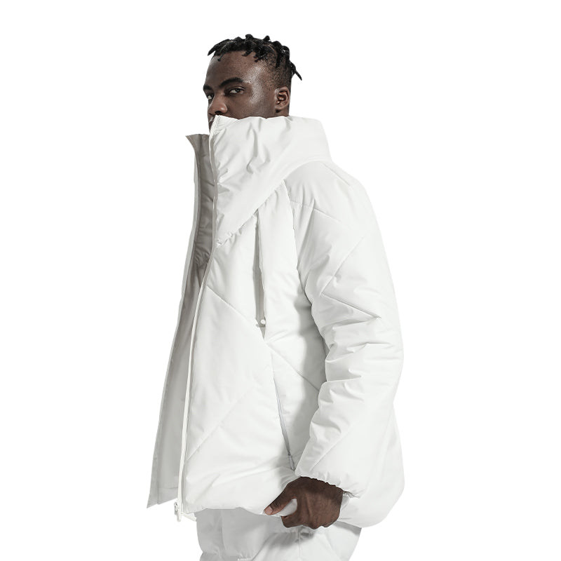 Minimalist Warrior Padded Jackets With Two-Way Zipper For men