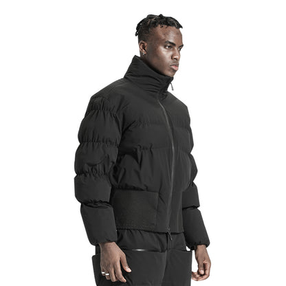 Cropped Length Warrior Padded Jackets With Two-Way Zipper For men