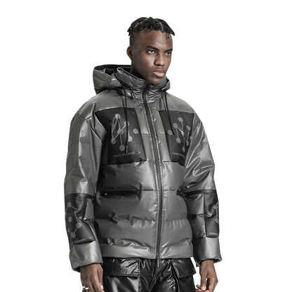 Techwear Style Warrior Padded Jackets With Multi-Pocket Design For men