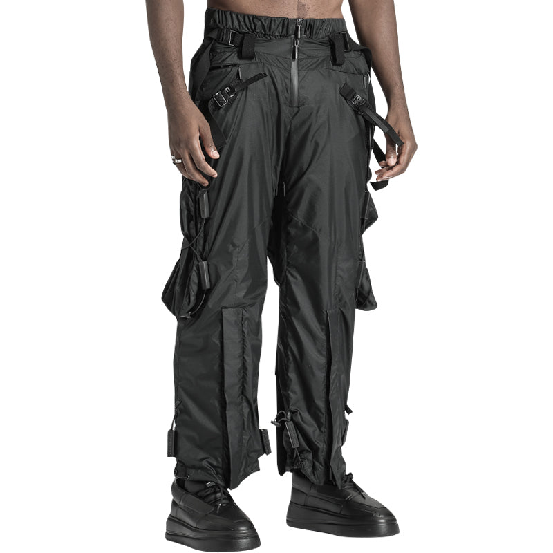 Utilitarian Warrior Cargo Pants With Multi-Pocket Design For men