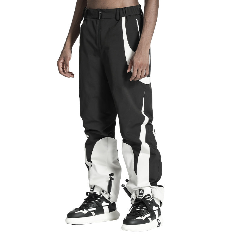 Futuristic Design Warrior Hardshell Pants With Elastic Waistband For men