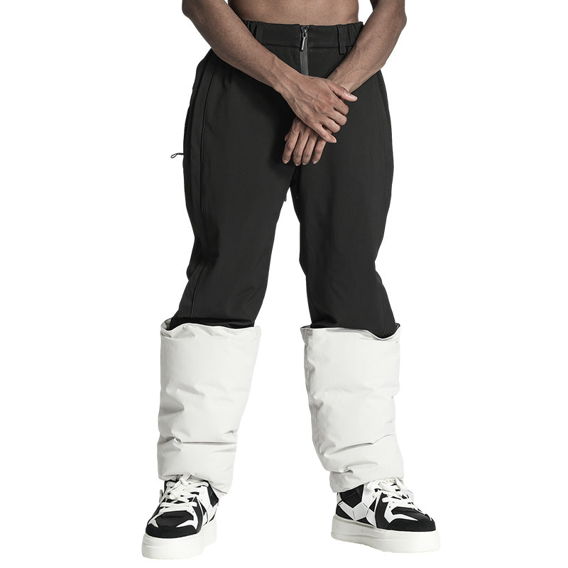 Patchwork panel Warrior Down Pants With Lightweight Insulation For men