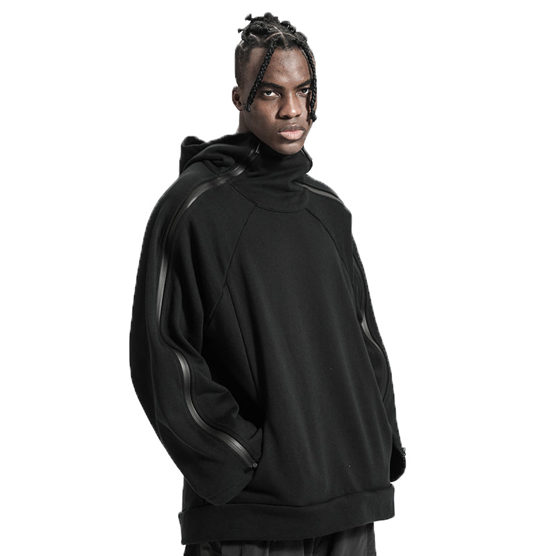 Oversized Fit Warrior Hoodies & Sweatshirts With Ribbed Cuffs/Hem For men