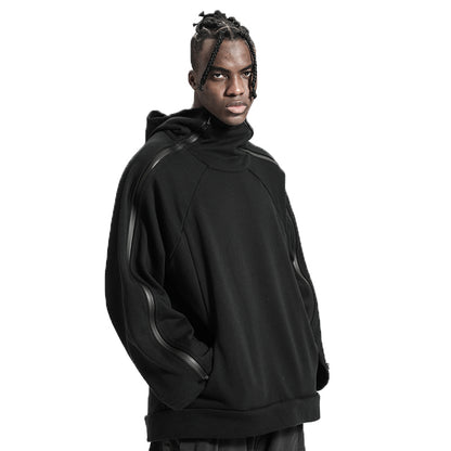 Oversized Fit Warrior Hoodies & Sweatshirts With Ribbed Cuffs/Hem For men