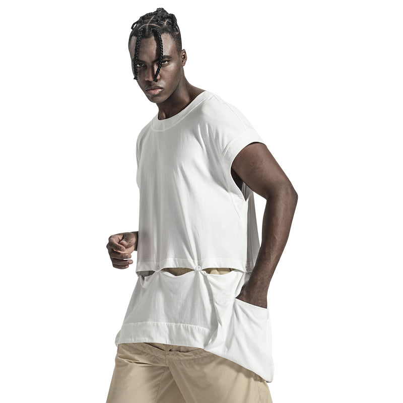 Patchwork panel Warrior Tank Tops (Sleeveless Tops) With Durable Ripstop For men