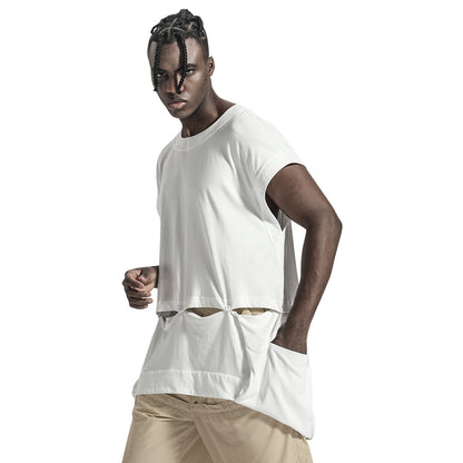 Patchwork panel Warrior Tank Tops (Sleeveless Tops) With Durable Ripstop For men