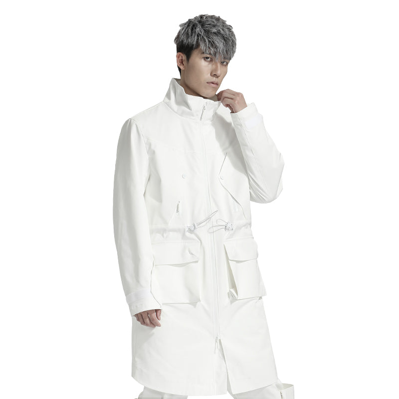 Longline Warrior Coats With Two-Way Zipper For men