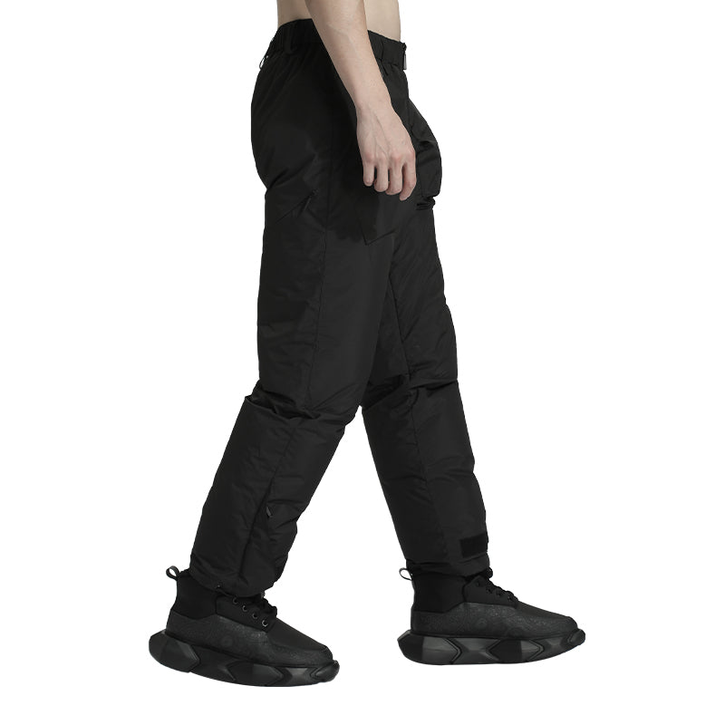 Loose/Relaxed Fit Warrior Down Pants With Elastic Waistband For men