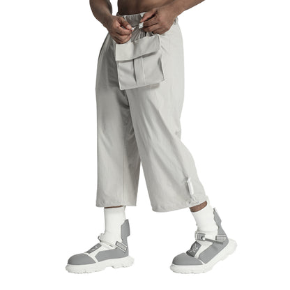 Minimalist Warrior Shorts With Elastic Waistband For men