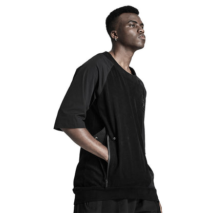 Patchwork panel Warrior T-Shirts With Durable Ripstop For men