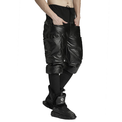 Streetwear Warrior Fleece / Cotton Pants With Elastic Waistband For men