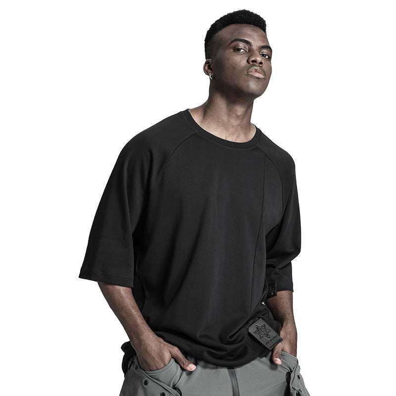 Patchwork panel Warrior T-Shirts With Durable Ripstop For men