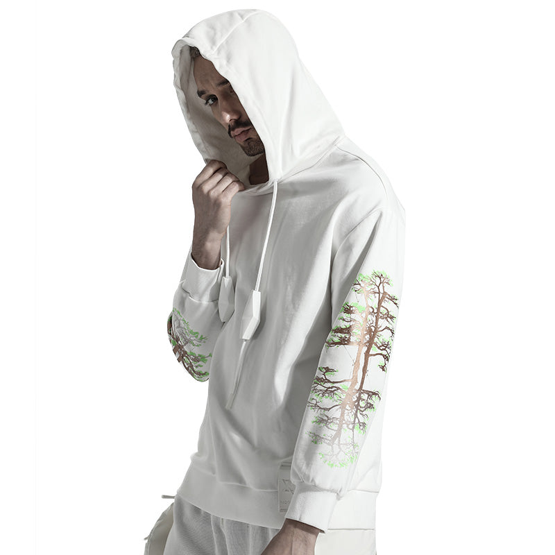 Avant-Garde Warrior Hoodies & Sweatshirts With Ribbed Cuffs/Hem For men