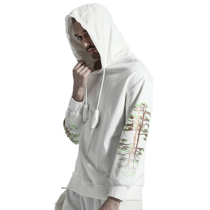 Avant-Garde Warrior Hoodies & Sweatshirts With Ribbed Cuffs/Hem For men