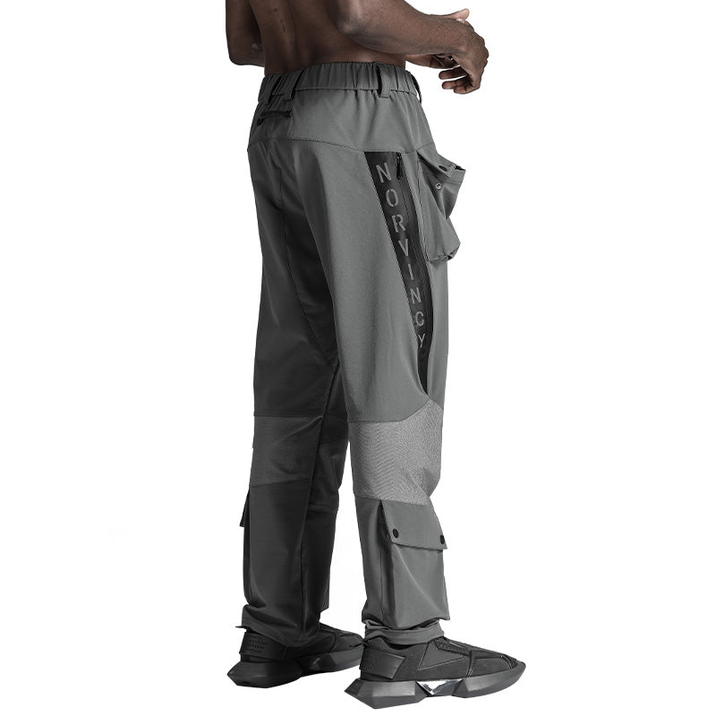 Utilitarian Warrior Cargo Pants With Multi-Pocket Design For men