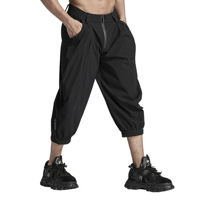 Minimalist Warrior Shorts With Elastic Waistband For men