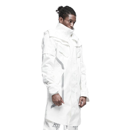 Longline Warrior Coats With Two-Way Zipper For men