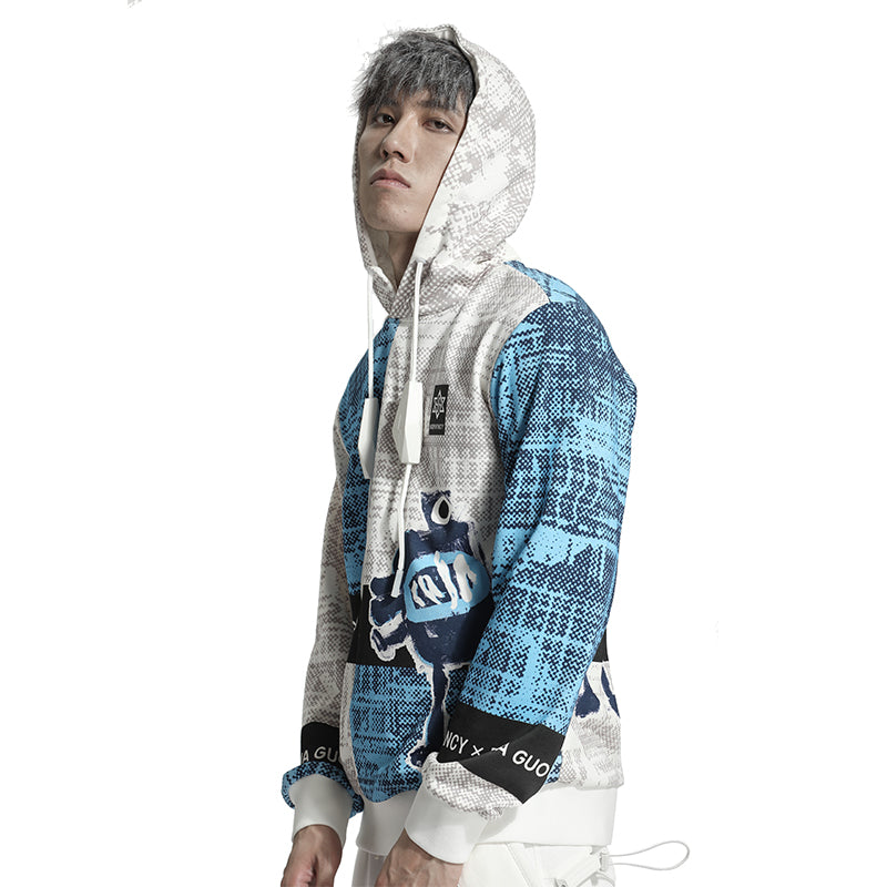 Avant-Garde Warrior Hoodies & Sweatshirts With Adjustable Drawstring For men