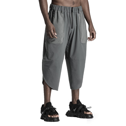 Minimalist Warrior Shorts With Elastic Waistband For men