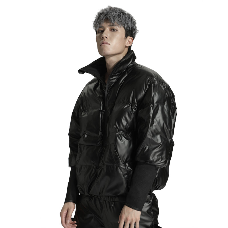 Cropped Length Warrior Padded Jackets With Windproof For men