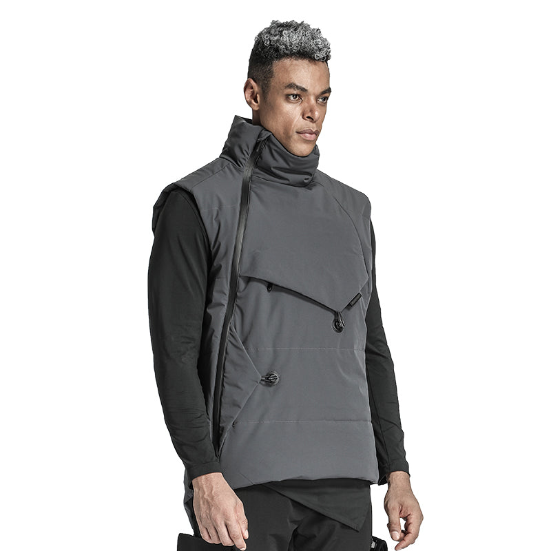Asymmetric Cut Warrior Vests (Sleeveless Jackets) With Windproof For men