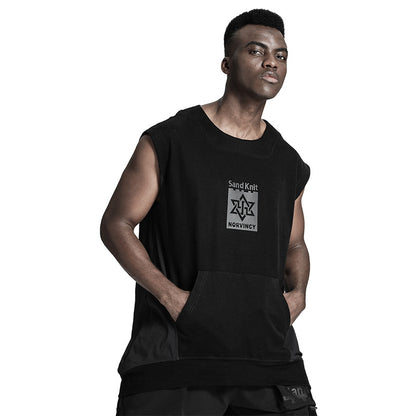 Patchwork panel Warrior Tank Tops (Sleeveless Tops) With Durable Ripstop For men