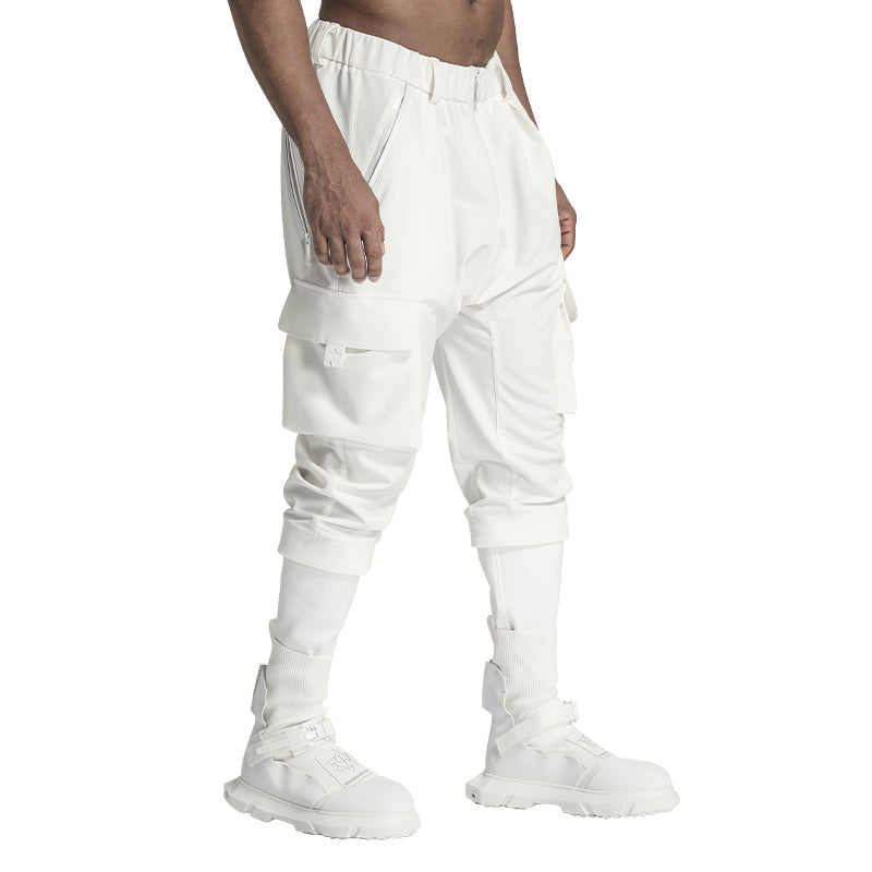 Utilitarian Warrior Cargo Pants With Multi-Pocket Design For men