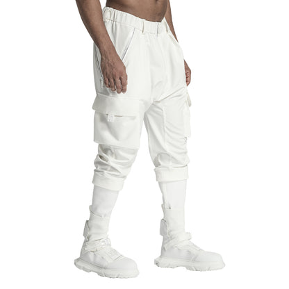 Utilitarian Warrior Cargo Pants With Multi-Pocket Design For men
