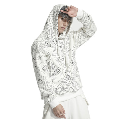 Avant-Garde Warrior Hoodies & Sweatshirts With Adjustable Drawstring For men